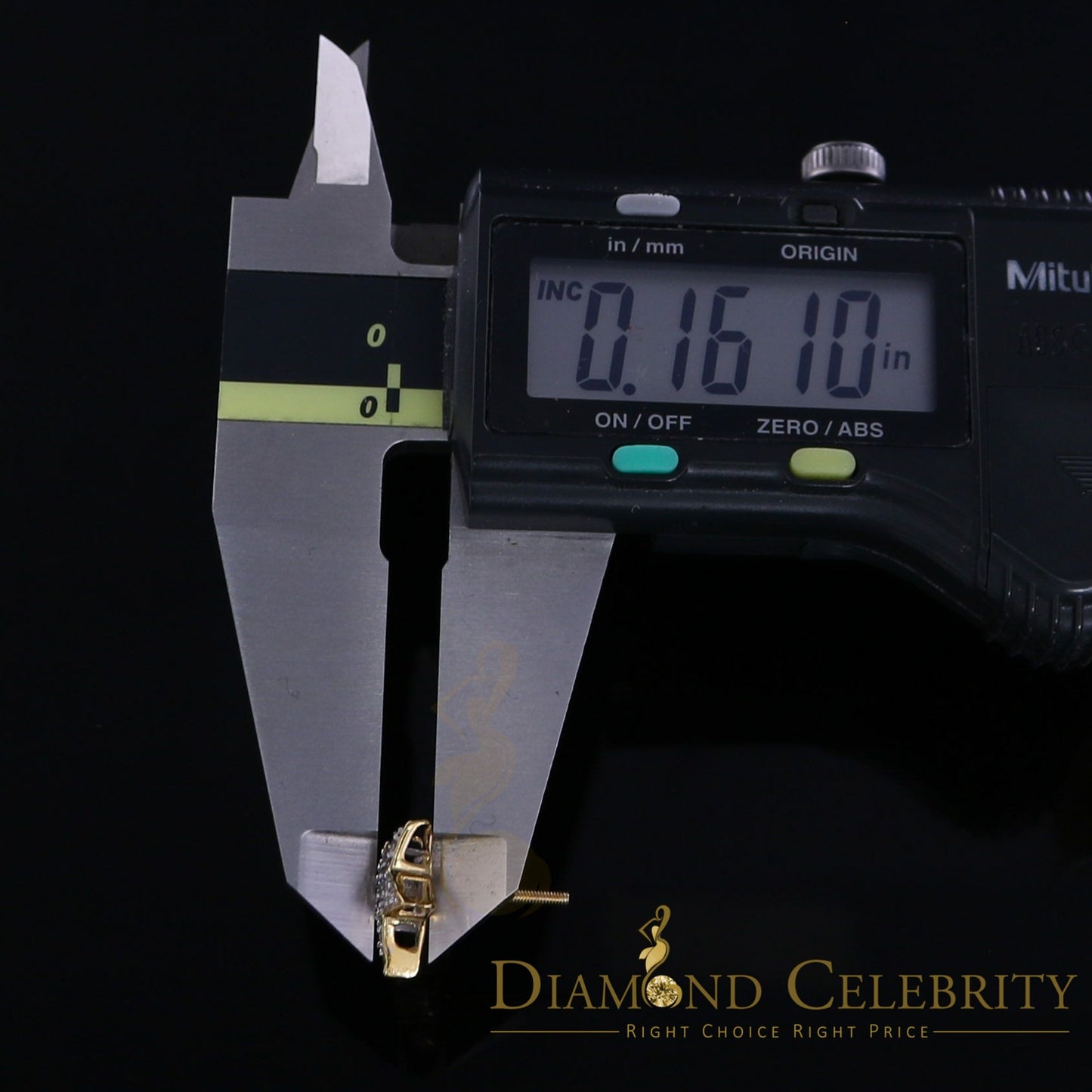 DiamondCelebritees 10K Real Yellow Gold Real Diamond 0.50CT Men's/Women's shape Star Stud Earrings