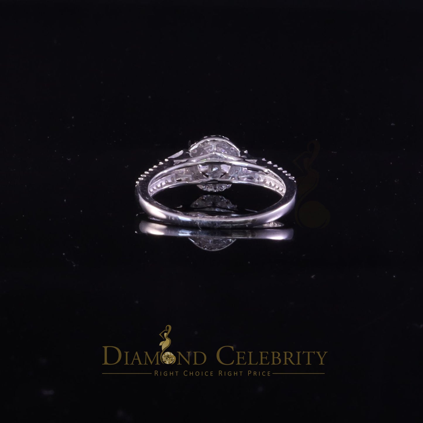 DiamondCelebritees 1.75ct Cubic Zirconia White Sterling Silver Men's/ Women Engagement Rings Size 7.5