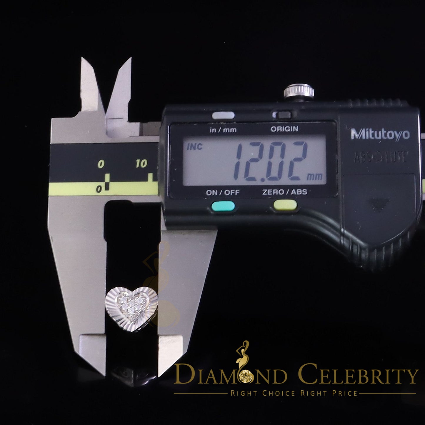 DiamondCelebritees  925 White Sterling Silver 1.36ct Cubic Zirconia Heart Women's Stud Earrings