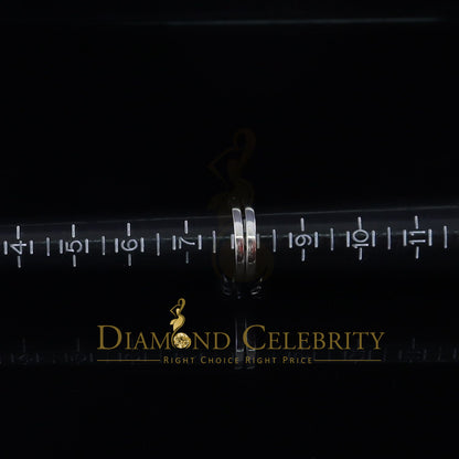 DiamondCelebritees White 5.00ct Moissanite Sterling Silver Mens/Women Bridal Rings Rectangle Size 8