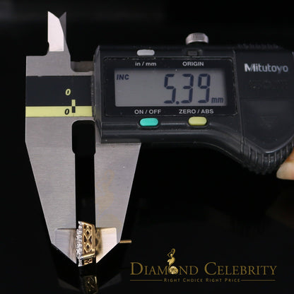 DiamondCelebritees 10K Real Yellow Gold with 1.20CT Real Diamond Men's/Women's Stud Earrings