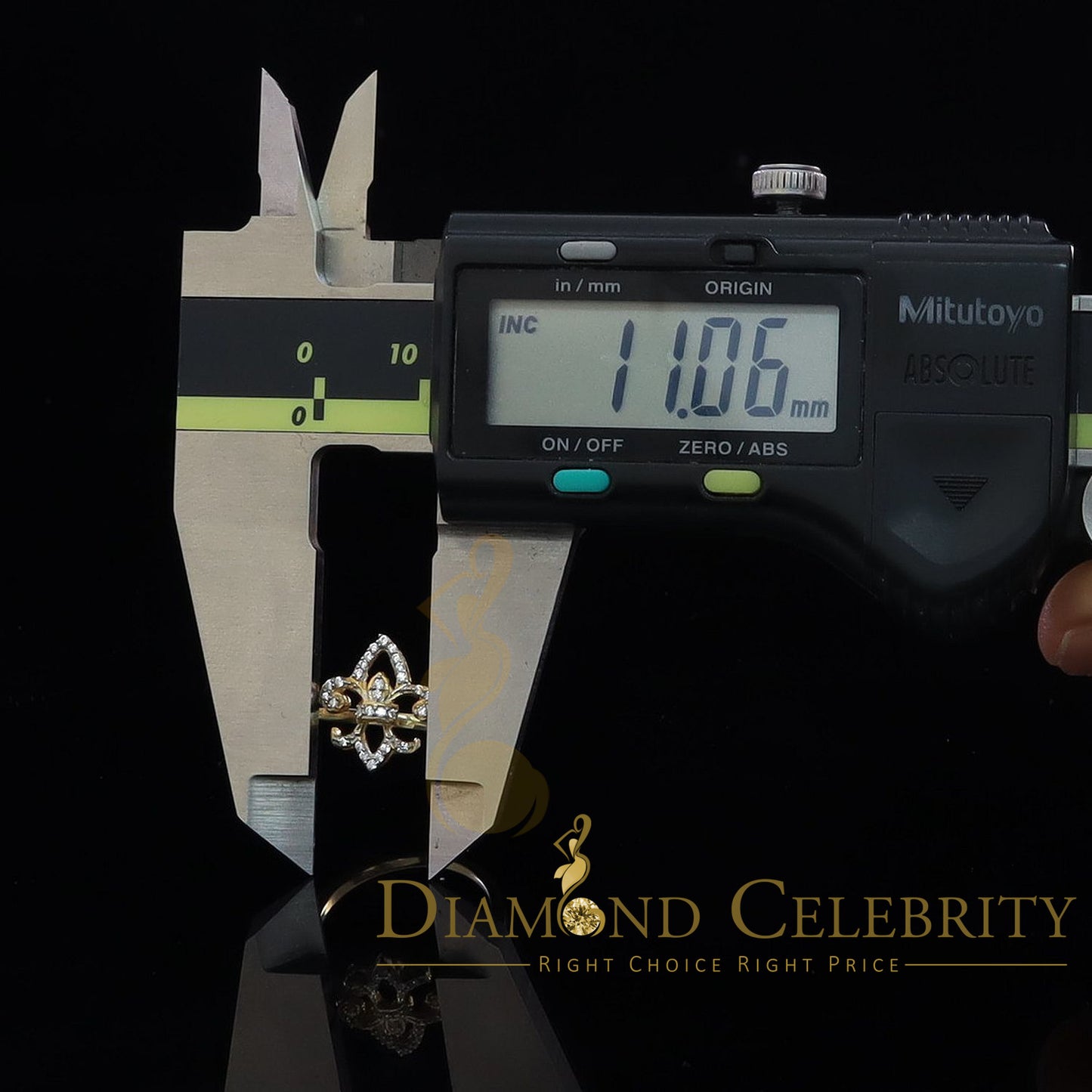 DiamondCelebritees 0.30ct Cubic Zirconia Yellow 925 Sterling Silver Saints Womens Gifts Ring Size 7