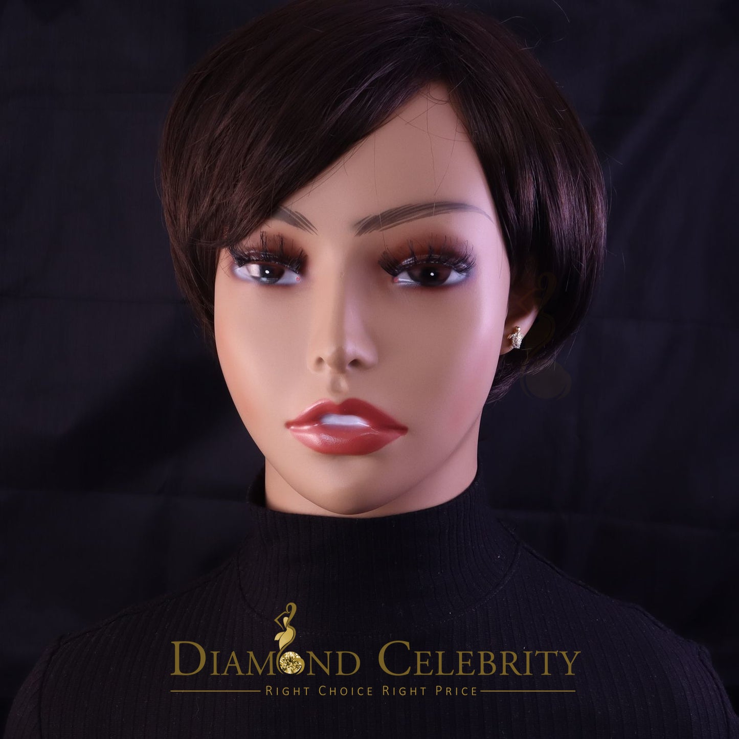 DiamondCelebritees  925 Sterling Yellow Silver 0.50ct Cubic Zirconia Turtle Earring Women & Men's