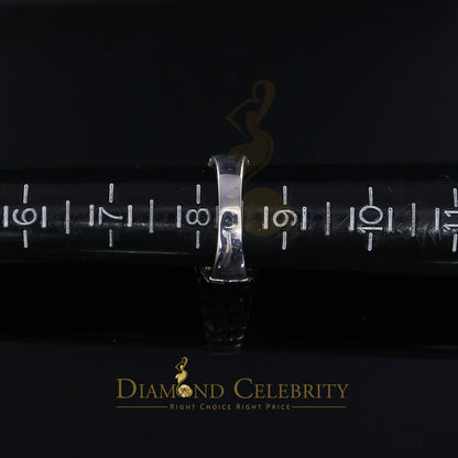 DiamondCelebritees 2.50 ct Cubic Zirconia 925 White Silver Cocktail Flower Womens Ring Size 8.5