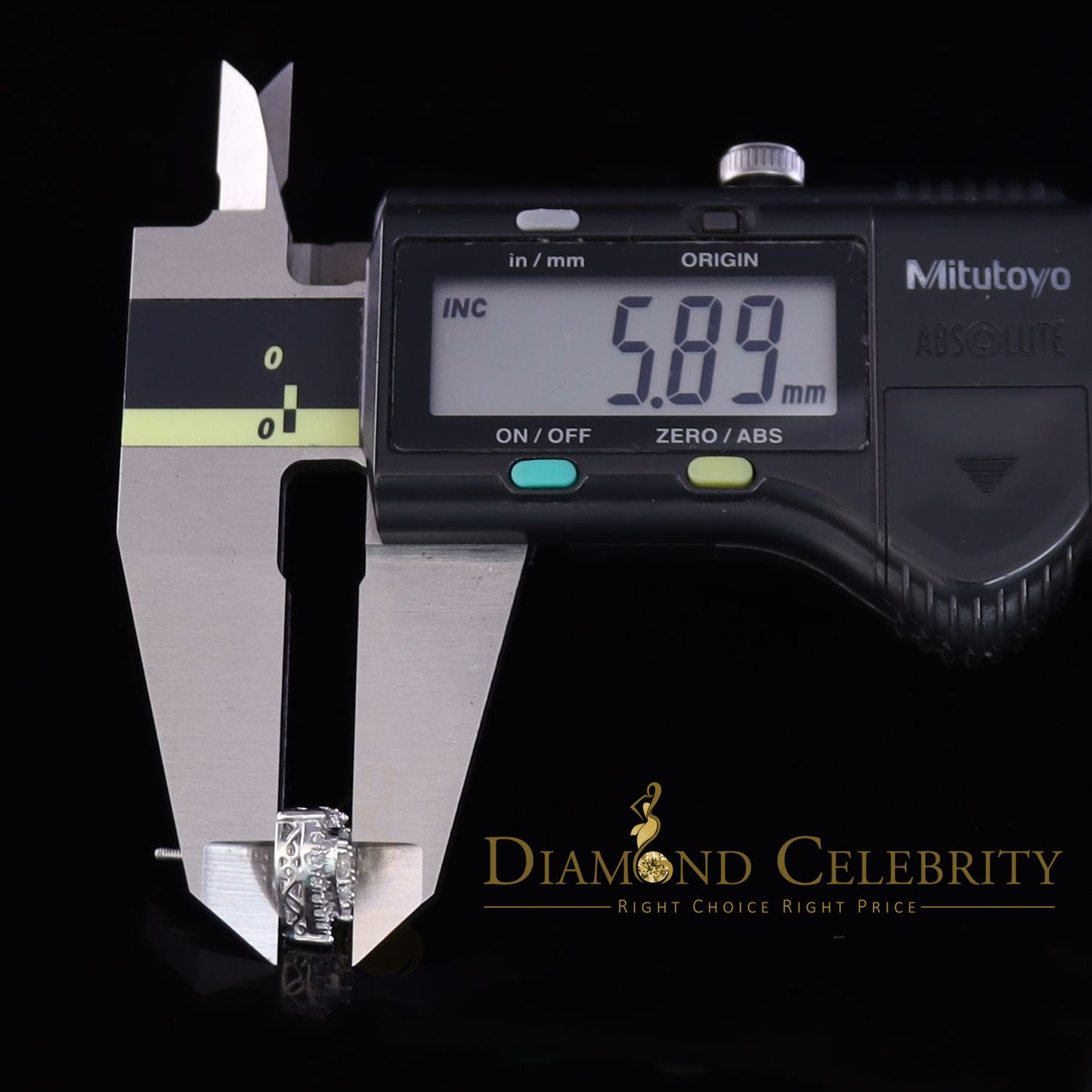 DiamondCelebritees  925 Sterling White Silver 1.64ct Cubic Zirconia Heart Women's Stud Earrings