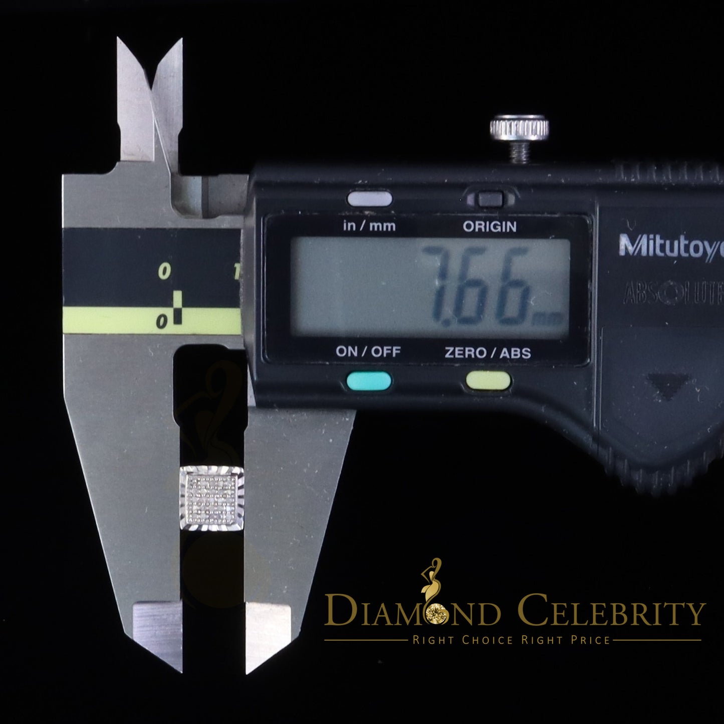 DiamondCelebritees White 925 Sterling Silver 0.15ct Real Diamond For Women's & Men's Stud Earrings