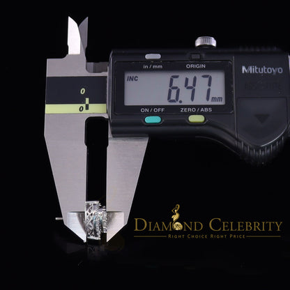 DiamondCelebritees  925 White Sterling Silver 2.68ct Cubic Zirconia Heart Women's Stud Earrings