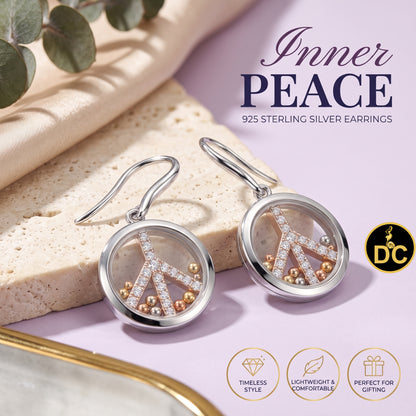 DiamondCelebritees  White Men's Hip Hop CZ Round dangling 925 Sterling SilverCZ Earrings