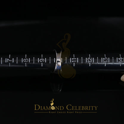 DiamondCelebritees 925 Silver White Square 1.20ct Cubic Zirconia Men's Engagement Ring Size 10
