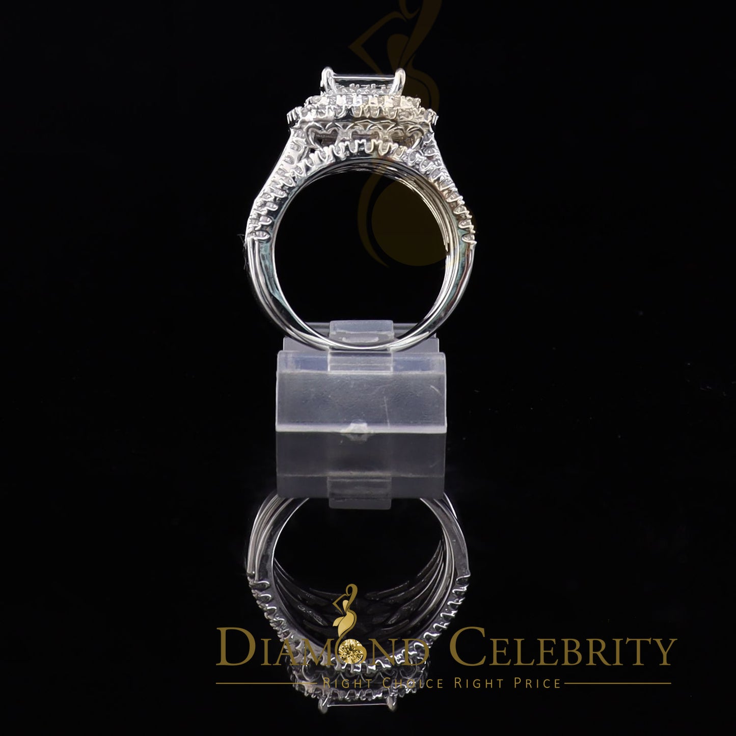 DiamondCelebritees 925 Sterling White Silver Shiny Cubic Zirconia 4.90 ct Bridal Womens Ring Size7