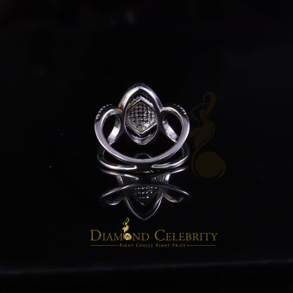 DiamondCelebritees 25 Cubic Zirconia Silver Kite Shape Natural White stones With Womens Ring Size 7