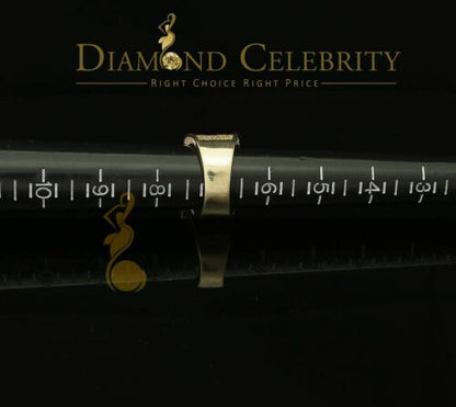 DiamondCelebritees 925 Sterling Yellow Silver Square Shape Cubic Zirconia 9.50ct Womens Ring Size7
