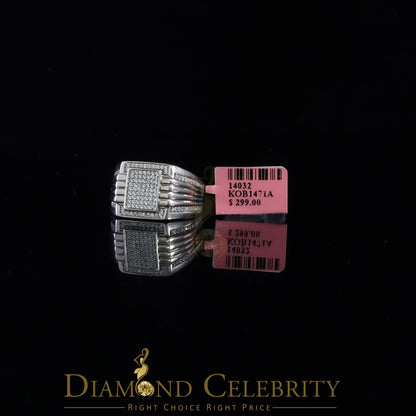 DiamondCelebritees 1.50ct Iced Out White Cubic Zirconia Fashion Luxury Big Ring For Men Size 11