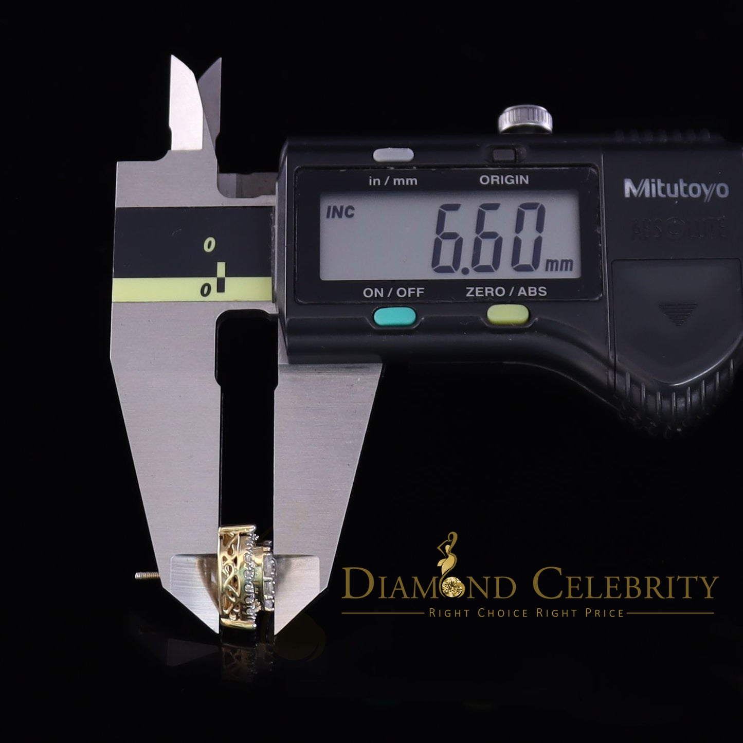 DiamondCelebritees  925 Sterling Yellow Silver 2.68ct Cubic Zirconia Heart Women's Stud Earrings