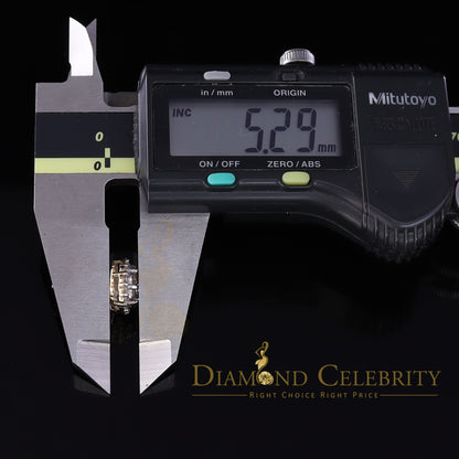 DiamondCelebritees 10K Real Yellow Gold w/Real 1.66 CT Diamond Men's/Women's Stud Earring