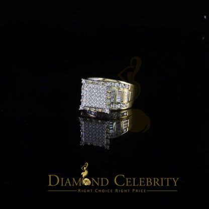 DiamondCelebritees 6.04ct Yellow Cubic Zirconia 925 Silver Engagement Square Womens Ring Size 8