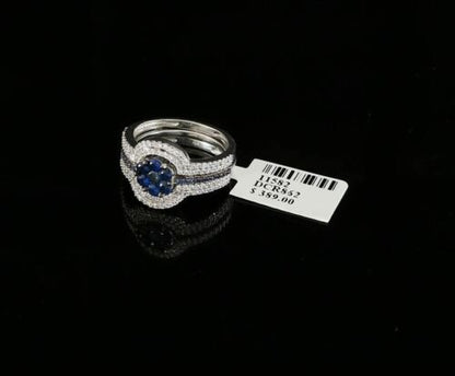 DiamondCelebritees 925 Sterling White Silver 2.50ct Floral Shape Cubic Zirconia Womens Ring SZ 6.5