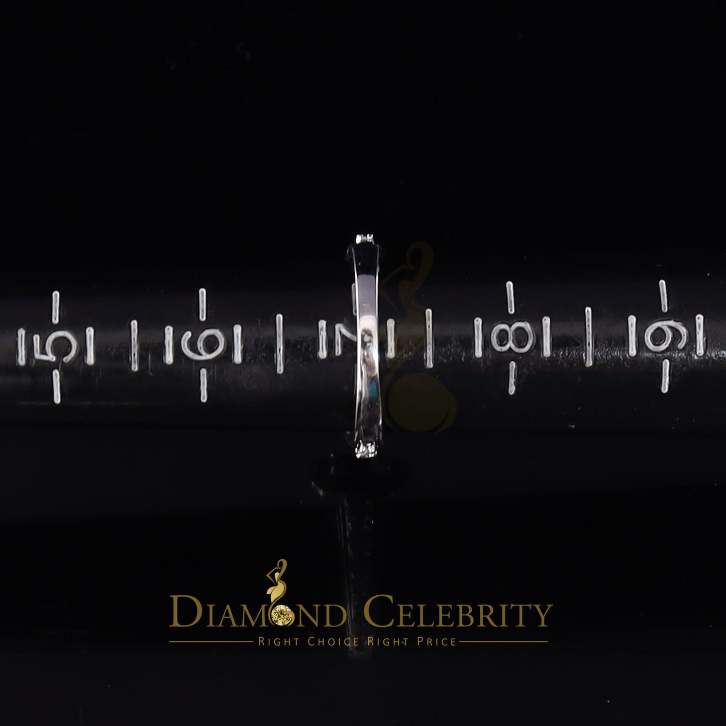 DiamondCelebritees Iced Out White 3.50ct Cubic Zirconia 925 Silver Square Engagement Rings Size 7