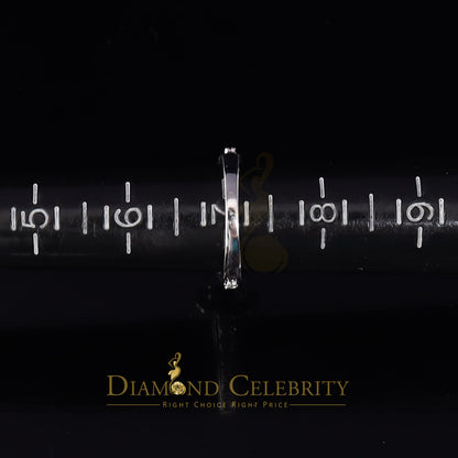 DiamondCelebritees Iced Out White 3.50ct Cubic Zirconia 925 Silver Square Engagement Rings Size 7