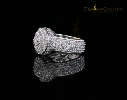 DiamondCelebritees Sterling White Silver Round-Shaped 4.75ct Cubic Zirconia Womens Ring Size 7.5