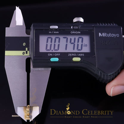 DiamondCelebritees  Women's 0.34ct Cubic Zirconia Butterfly Stud Earrings Yellow 925 Sterling Silver