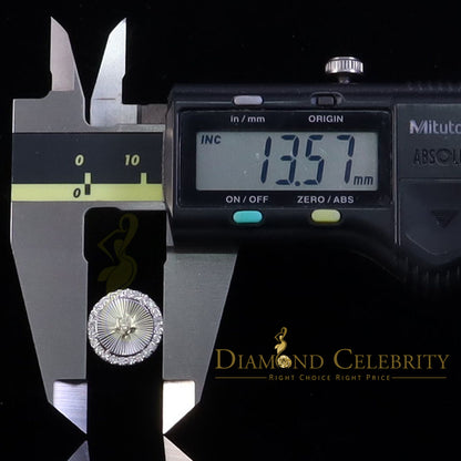 Diamondcelebritees 2.50ct VVS D Moissanite Diamond Cut Stud Earring Women & Men White 925 Silver