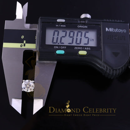 DiamondCelebritees Mens & Womens stud 925 silver Yellow 3.00ct VVS 'D' Color Moissanite Earrings