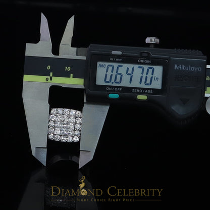 DiamondCelebritees 925 Sterling White Silver Round Cubic Zirconia Luxury Bridal Set Ring Size 8