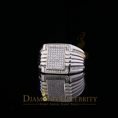DiamondCelebritees 1.50ct Iced Out White Cubic Zirconia Fashion Luxury Big Ring For Men Size 11