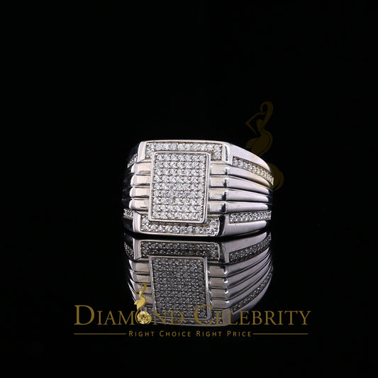 DiamondCelebritees 1.50ct Iced Out White Cubic Zirconia Fashion Luxury Big Ring For Men Size 11