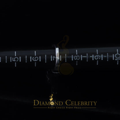 DiamondCelebritees 3. 00ct Cubic Zirconia Sterling White Silver Round Engagement Women's Ring SZ 7