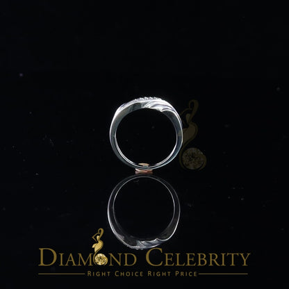 DiamondCelebritees 0.10ct White 925 Sterling Silver Shiny Cubic Zirconia Promise Womens Ring Size 6