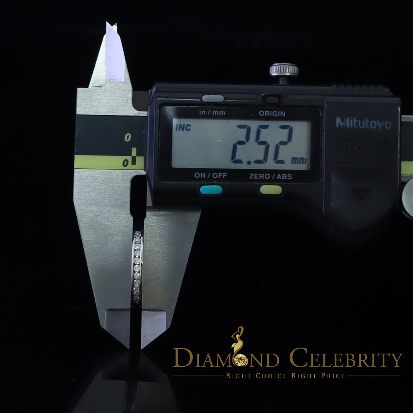 DiamondCelebritees 0.50ct Cubic Zirconia Sterling White Silver Round Engagement Women's Ring Size 7