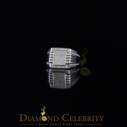 DiamondCelebritees 1.50ct Iced Out White Cubic Zirconia Fashion Luxury Big Ring For Men Size 11