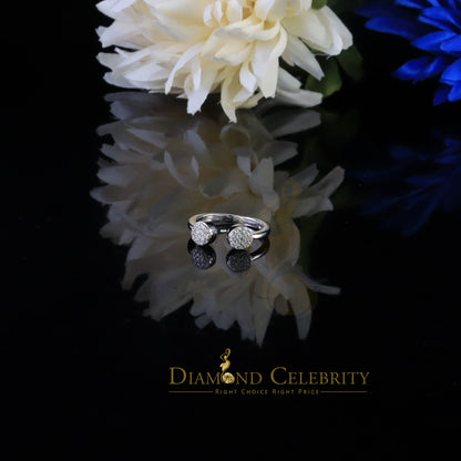 DiamondCelebritees 0.33ct Sterling Silver Shiny White 925 Cubic Zirconia Round Womens Ring Size 6