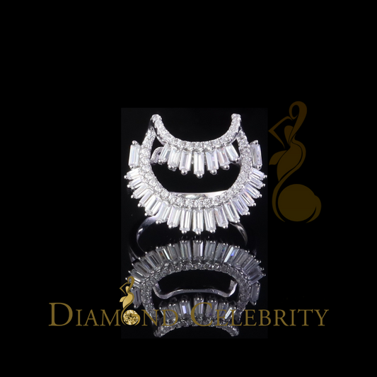 DiamondCelebritees 925 Sterling 1.25ct Cubic Zirconia White Silver Womens Ring Size 8