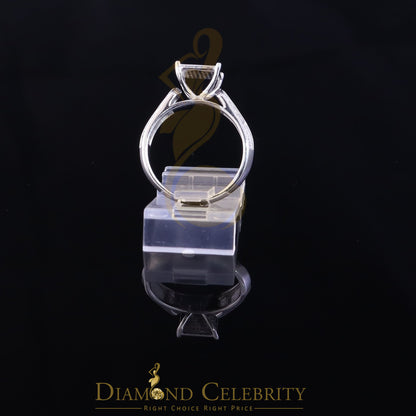 DiamondCelebritees 0.12CT Real Diamond 925 White Silver Engagement Womens promise Ring Sz 7