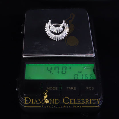 DiamondCelebritees 925 Sterling 1.25ct Cubic Zirconia White Silver Womens Ring Size 8