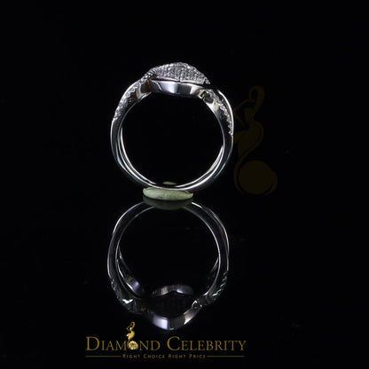 DiamondCelebritees 25 Cubic Zirconia Silver Kite Shape Natural White stones With Womens Ring Size 7