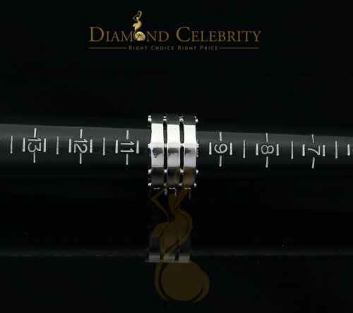 DiamondCelebritees 925 Silver White 1.50ct Cubic Zirconia Texan Wide Band Cocktail Ring Size 10
