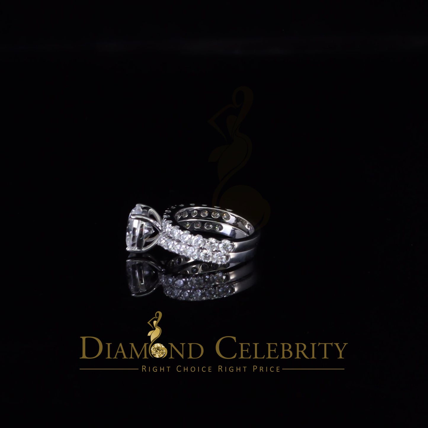 DiamondCelebritees White 7.00ct Moissanite 925 Silver Mens/Women Bridal Rings Oval Shape Size 8