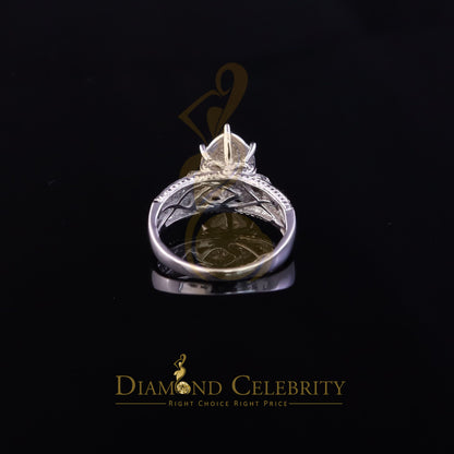 DiamondCelebritees 0.10CT Diamond 925 Sterling White Silver Engagement Marquise Womens Ring Sz 8