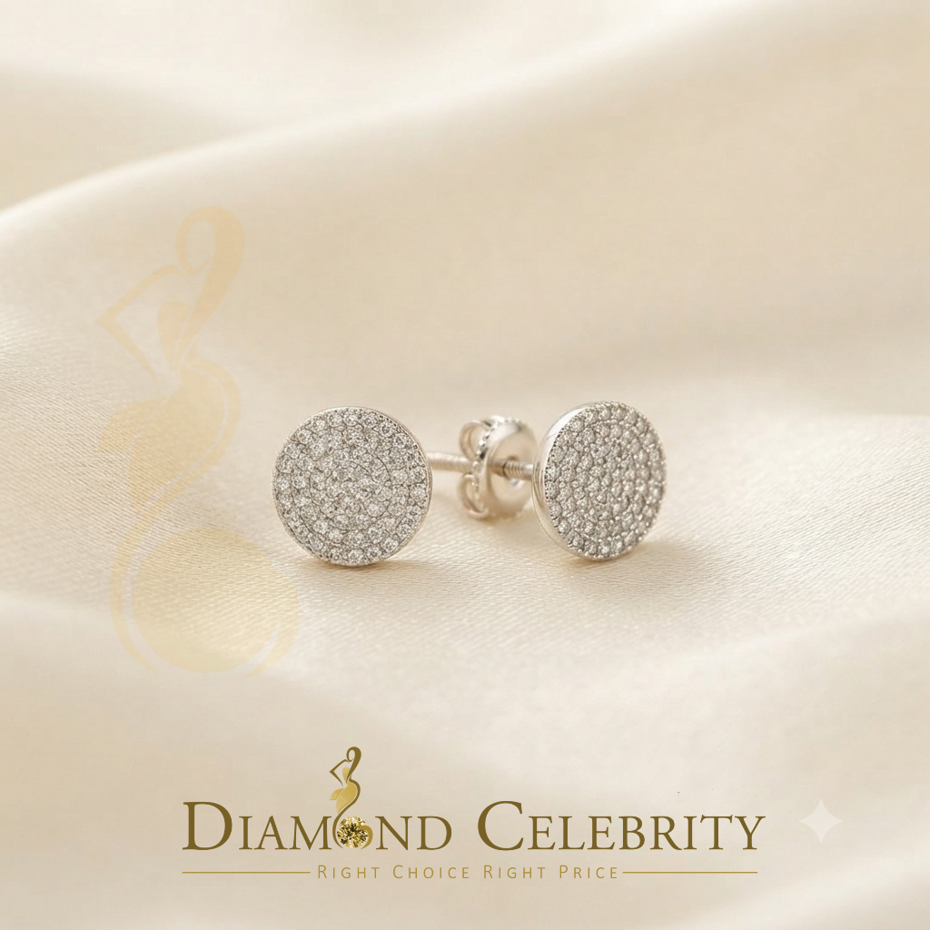 DiamondCelebritees 925 Sterling Silver White 0.25ct Diamond For Men's/Women's Stud Round Earrings