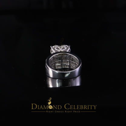 DiamondCelebritees Cindarella White Real Diamond 0.33ct 925 Silver Women Engagement Heart Ring SZ 7