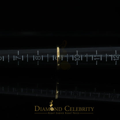 DiamondCelebritees 4.00ct 925 Sterling Yellow Silver Round Cubic Zirconia Women's/Men's Ring Size 9