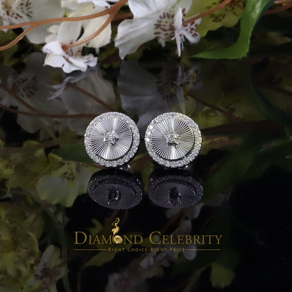 Diamondcelebritees 2.50ct VVS D Moissanite Diamond Cut Stud Earring Women & Men White 925 Silver