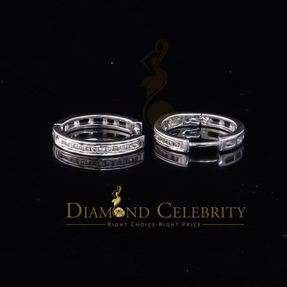 DiamondCelebritees 925 Sterling White Silver 0.25ct Round Diamond Stud men's / Womens Stud Earrings