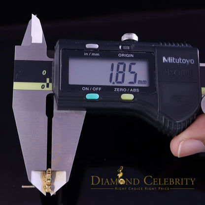 DiamondCelebritees  Women's 0.34ct Cubic Zirconia Butterfly Stud Earrings Yellow 925 Sterling Silver