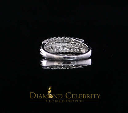 DiamondCelebritees Real 10 kt White Gold with 0.50 CT Genuine Diamond Round Bugget Ring Size 7