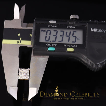 DiamondCelebritees 10K Real Yellow Gold with Real 1.50ct Diamonds Square Stud Earrings